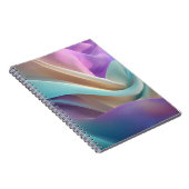 Abstracte stoftextuur in pasteltinten notitieboek (Rechterzijde)