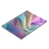 Abstracte stoftextuur in pasteltinten notitieboek (Linkerzijde)