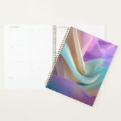 Abstracte stoftextuur in pasteltinten planner (Display)