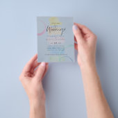 ABSTRACTE stoombruine bruiloft met LAAGSTE PRIJS Flyer (Hand)