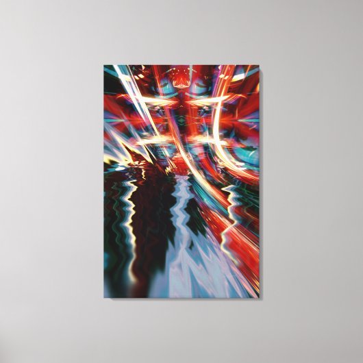 Abstracte storm kunst omwikkelde canvas afdruk (Voorkant)
