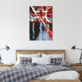 Abstracte storm kunst omwikkelde canvas afdruk (Insitu (Slaapkamer))