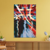Abstracte storm kunst omwikkelde canvas afdruk (Insitu (Woonkamer))