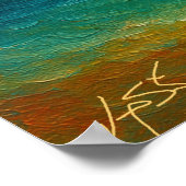 Abstracte Stormserenade Poster (Hoek)