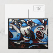abstracte straat kunst briefkaart (Voorkant / Achterkant)