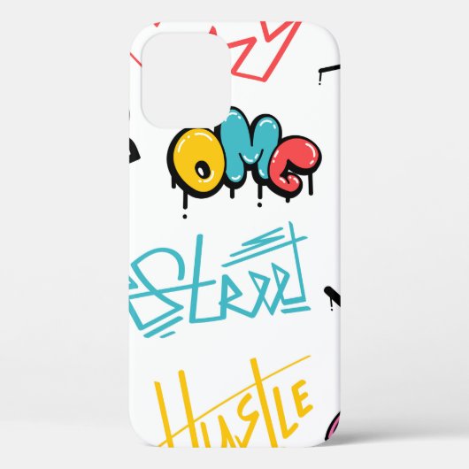 Abstracte straatgraffitikelelementen met g Case-Mate iPhone case (Achterkant)