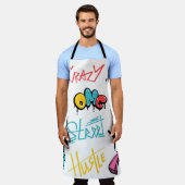 Abstracte straatgraffitikelelementen met g schort (Gedragen)