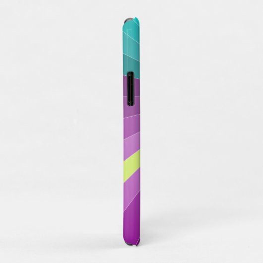 Abstracte stralen kleurrijke trilling Geometric Fu Case-Mate iPhone Case (Achterkant/rechts)