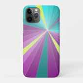 Abstracte stralen kleurrijke trilling Geometric Fu Case-Mate iPhone Case (Achterkant)