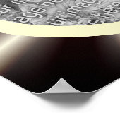 Abstracte stralen Lijst Creëer Uw eigen foto Poster (Hoek)