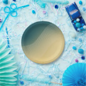 abstracte strand achtergrond met zand en oceaan papieren bordje (Feest)