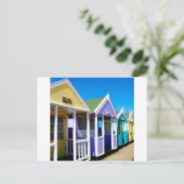 Abstracte strand Huts Briefkaart (Staand voorkant)