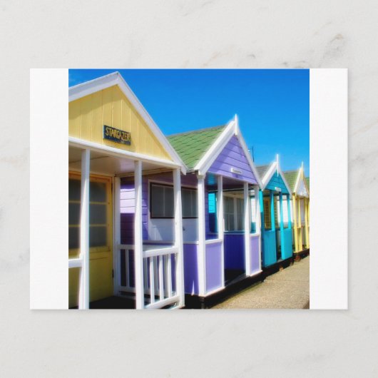 Abstracte strand Huts Briefkaart (Voorkant)