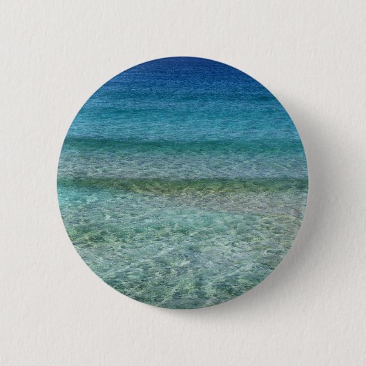 Abstracte strandachtergrond 42 ronde button 5,7 cm (Voorkant)