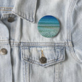 Abstracte strandachtergrond 42 ronde button 5,7 cm (In situ)