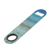 Abstracte strandachtergrond 42 speed flessenopener (Voorkant Gekanteld)