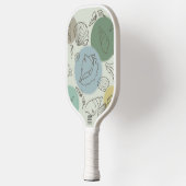 Abstracte strandschelpen peddel pickleball paddle (Links)