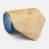 Abstracte strandtie stropdas (Opgerold)