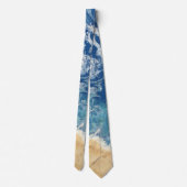 Abstracte strandtie stropdas (Achterkant)