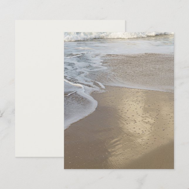 Abstracte strandzand textuur scrapbookpapier (Voorkant / Achterkant)