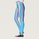 abstracte streep kunst leggings (Links)