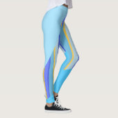 abstracte streep kunst leggings (Rechts)