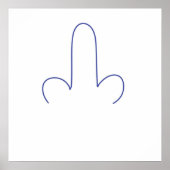 abstracte streep kunst poster (Voorkant)