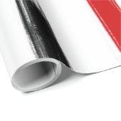 Abstracte streep met zwarte en rode streep cadeaupapier (Rol Hoek)