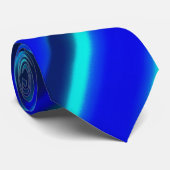 Abstracte streepjes met blauwe cyaan stropdas (Opgerold)