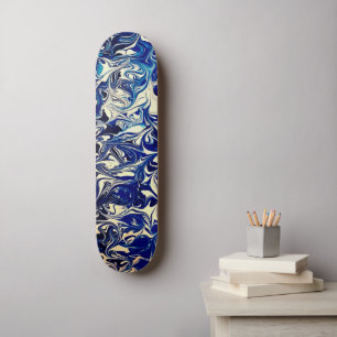 Abstracte Street Art Geïnspireerd door Blue Ocean Persoonlijk Skateboard
