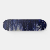 Abstracte Street Art Geïnspireerd op Donkerblauwe  Persoonlijk Skateboard (Horizontaal)
