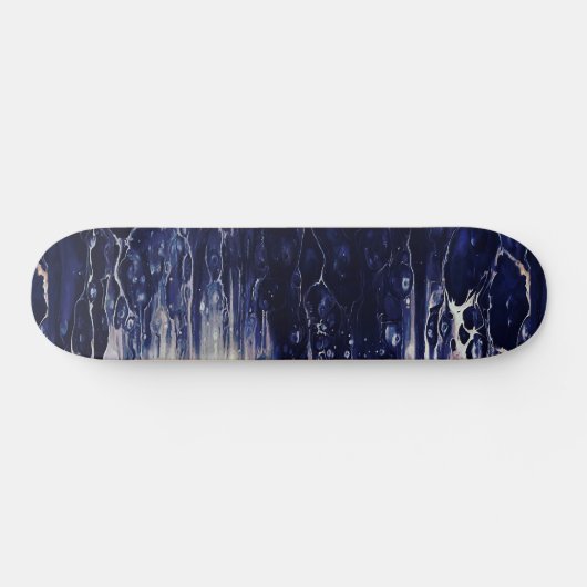 Abstracte Street Art Geïnspireerd op Donkerblauwe  Persoonlijk Skateboard (Horizontaal)