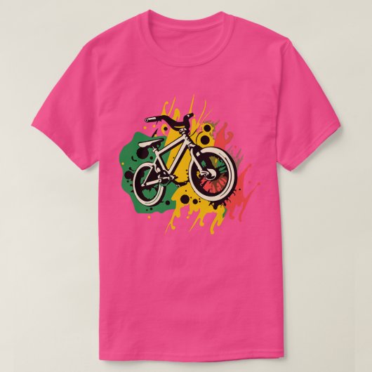 abstracte Street Art Graffiti Fietsen BMX T-shirt (Design voorkant)