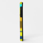 Abstracte strepen (Geel, Blauw, Cyaan, Olijf) Case-Mate iPhone Case (Achterkant/links)