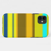 Abstracte strepen (Geel, Blauw, Cyaan, Olijf) Case-Mate iPhone Case (Achterkant (horizontaal))