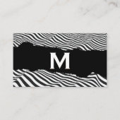 Abstracte Strepen | Gescheurde Effect Visitekaart Visitekaartje (Voorkant)