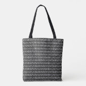 Abstracte strepen horizontaal naadloos deksel Tote Bag (Achterkant)