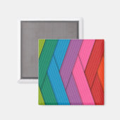 Abstracte strepen, kleurrijk, magneet (Voorkant / Achterkant)