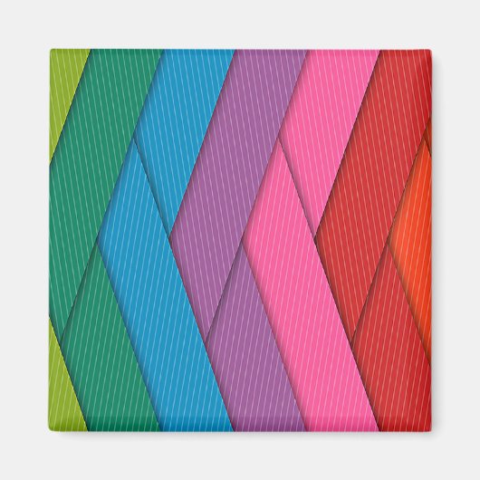 Abstracte strepen, kleurrijk, magneet (Voorkant)