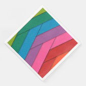 Abstracte strepen, kleurrijk, servet (Hoek)