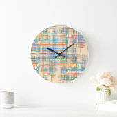 Abstracte strepen, kleurrijke etnische grasmat. grote klok (Huis)