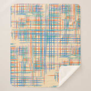 Abstracte strepen, kleurrijke etnische grasmat. sherpa deken