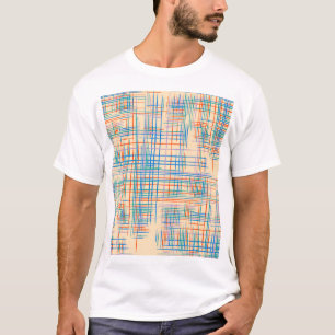 Abstracte strepen, kleurrijke etnische grasmat. t-shirt