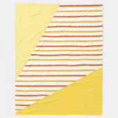 abstracte strepen moderne kunst fleece deken (Voorkant)