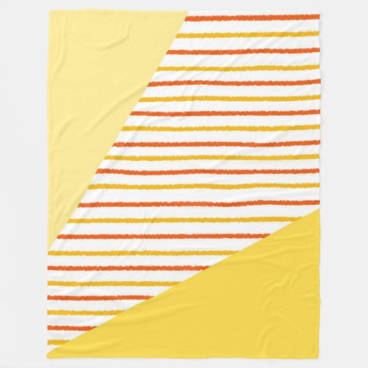 abstracte strepen moderne kunst fleece deken (Voorkant)