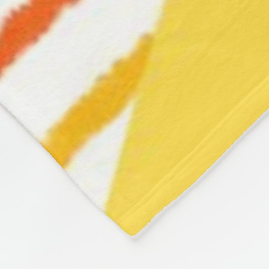 abstracte strepen moderne kunst fleece deken (Hoek)