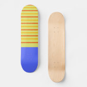 abstracte strepen moderne kunst persoonlijk skateboard (Voorkant)