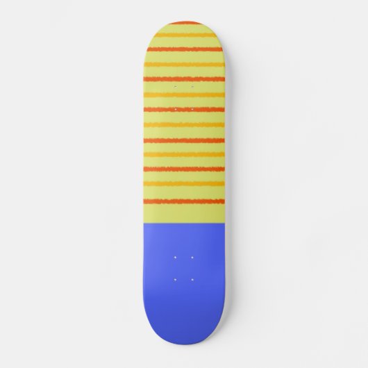 abstracte strepen moderne kunst persoonlijk skateboard (Voorkant)