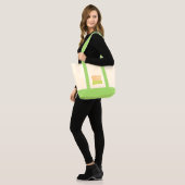 abstracte strepen moderne kunst tote bag (Voorkant (model))