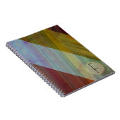 Abstracte strepen/monogram notitieboek (Rechterzijde)